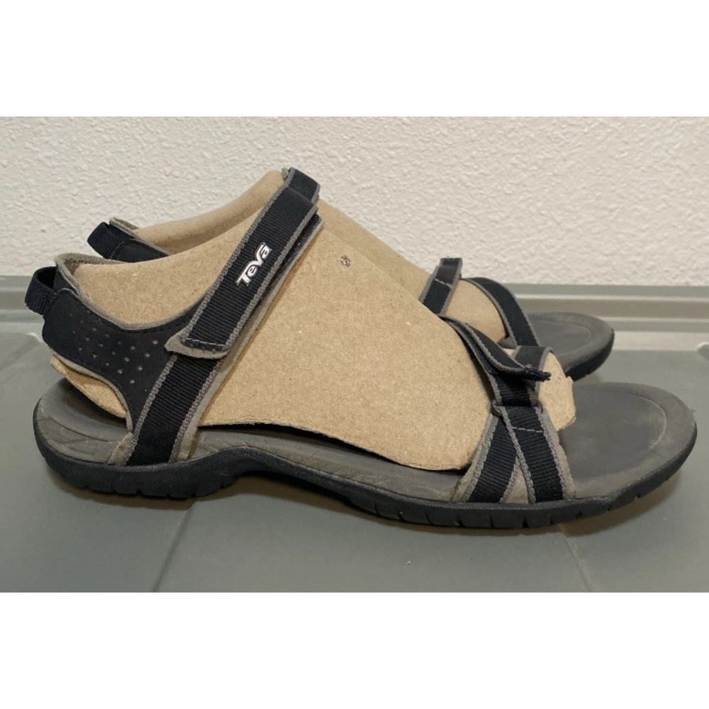 Teva Verra Sandals Women’s Black Grey Adjustable Straps Sports 1006263 Size 10 - Picture 6 of 9